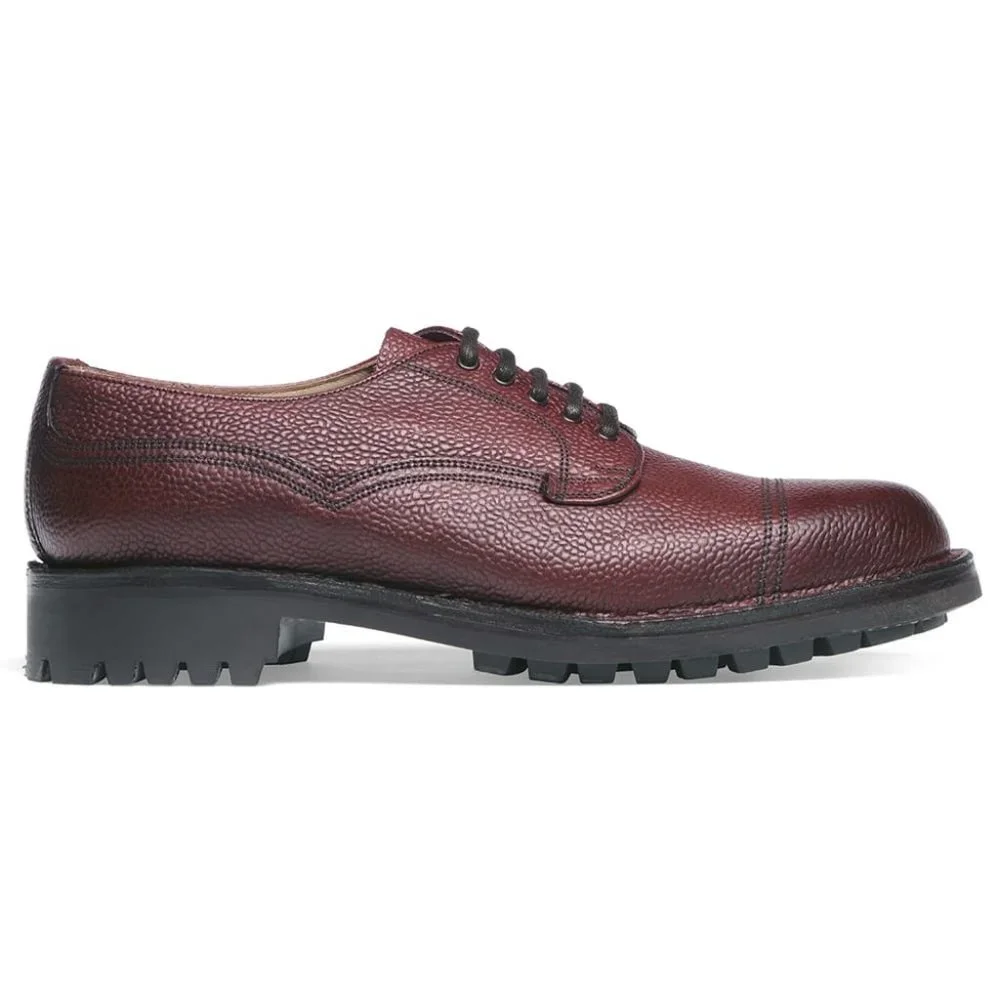 CHEANEY Cairngorm II Burgundy Leather Grain 10 F (EU) / 11 F US Derby Mens Shoes